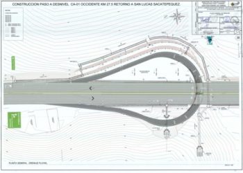 La construcción del paso a desnivel de San Lucas Sacatepéquez es una realidad