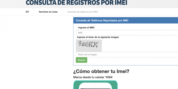 En caso de robo, pérdida o extravío de un móvil, use el IMEI del equipo