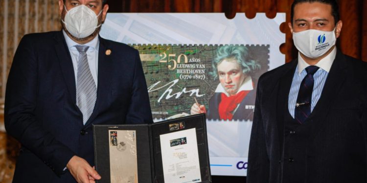 Correos de Guatemala lanza emisión postal “250 años de Ludwig Van Beethoven”