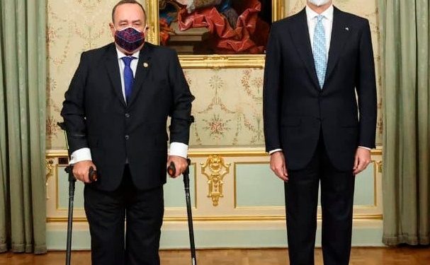 El presidente Giammattei se reúne con el Rey de España