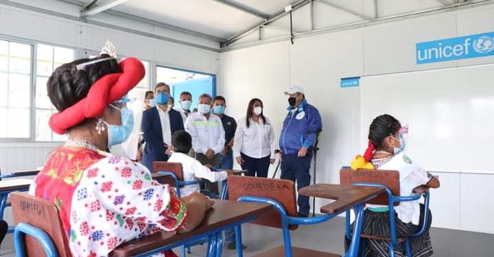 Unicef y Ministerio de Educación entregan Módulos Educativos  en escuelas de Alta Verapaz