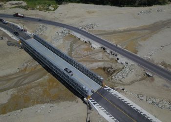 Habilitado el paso sobre el puente tipo Bailey en el río Santiago