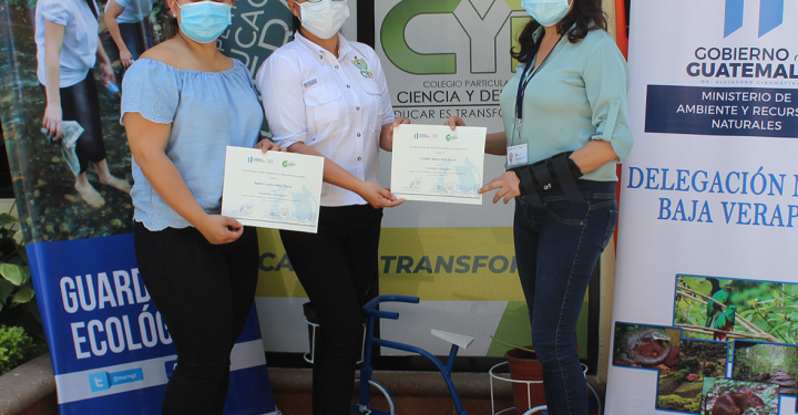 Estudiantes se forman como Guardianes Ecológicos en Baja Verapaz y San Marcos