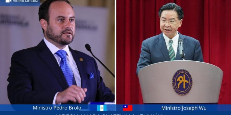Los cancilleres de Guatemala y de China (Taiwán) Actualizaron temas de la relación bilateral