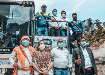 CIV inicia trabajos de reposición carretera RN-7W en San Ildefonso Ixtahuacán, Huehuetenango