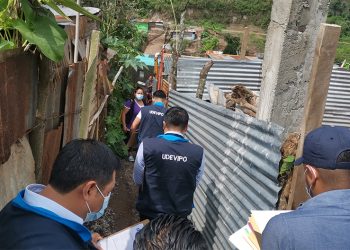 UDEVIPO realiza visita de campo en zona 18