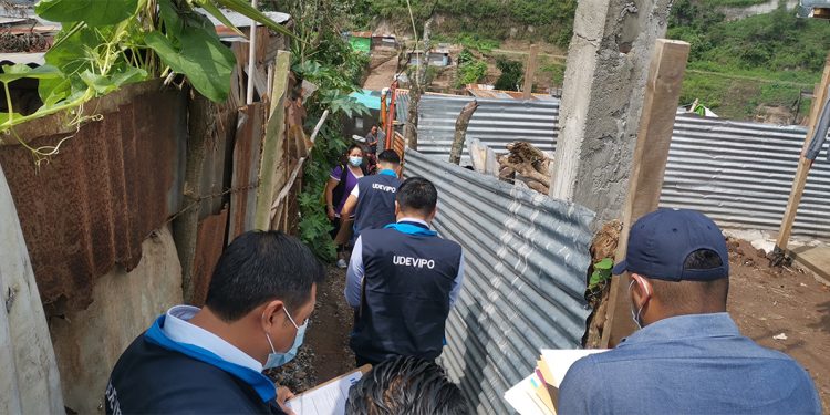 UDEVIPO realiza visita de campo en zona 18