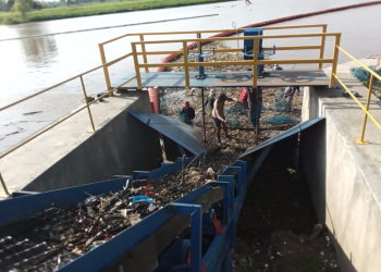 MARN sigue trabajando para sanear el río Motagua