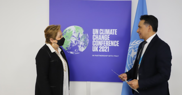 Ministro Mario Rojas entrega nota de interés por la sede de la COP