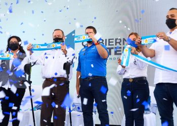 Inauguración de Ciclo Escolar 2022 y presentación de trabajos en Escuela Bicentenario, Finca La Industria, Escuintla.