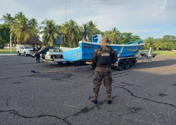 Marina de la Defensa Nacional interceptó tres embarcaciones con ilícitos en el pacífico guatemalteco