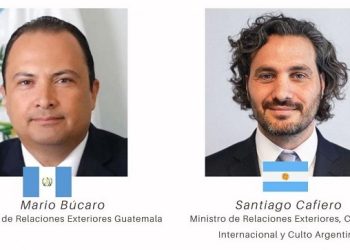 Cancilleres de Guatemala y Argentina buscan impulsar cooperación y comercio bilateral