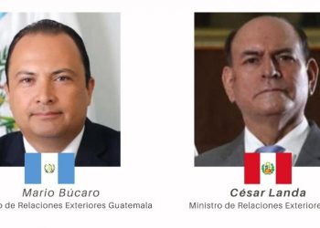 Cancilleres de Guatemala y Perú reafirman disposición de estrechar relaciones diplomáticas, comerciales y culturales