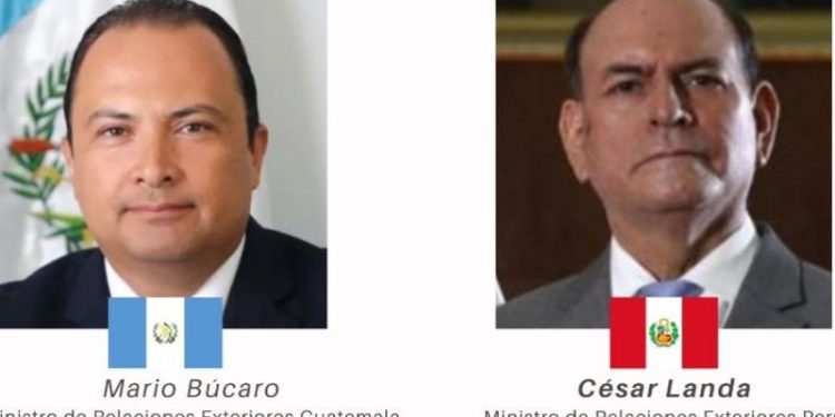 Cancilleres de Guatemala y Perú reafirman disposición de estrechar relaciones diplomáticas, comerciales y culturales