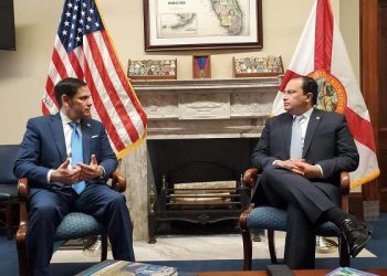 Canciller Mario Búcaro dialoga sobre temas migratorios y de la región con senador por el Estado de Florida