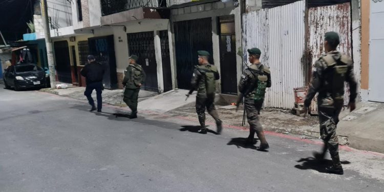Ejército de Guatemala realiza operaciones de seguridad en Villa Nueva y San Miguel Petapa