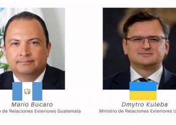 Cancilleres de Guatemala y Ucrania abordan temas bilaterales