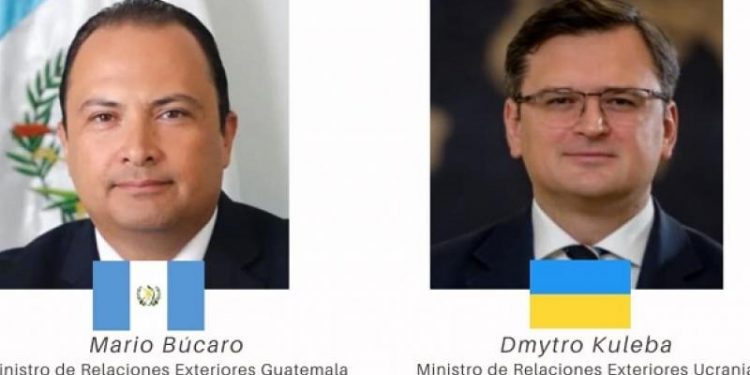 Cancilleres de Guatemala y Ucrania abordan temas bilaterales