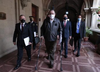 Presidente Giammattei reconoce labor de las fuerzas de seguridad