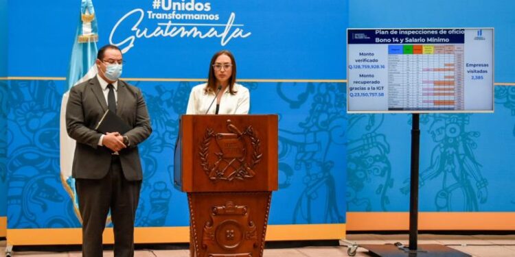 Mintrab reporta más de 2 mil 300 inspecciones por verificación del pago del Bono 14