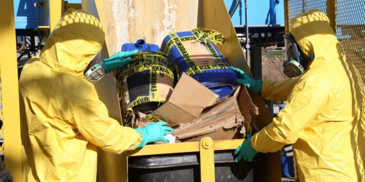 Destrucción de precursores evita fabricación de drogas sintéticas