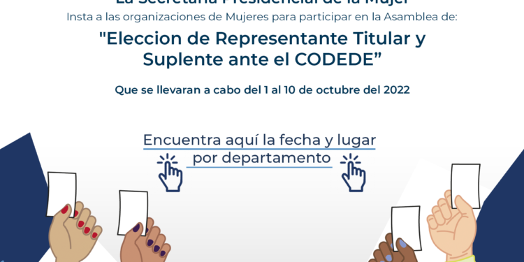 Convocatoria a Elección de Representante Titular y Suplente para ser parte del Consejo Departamental de Desarrollo CODEDE
