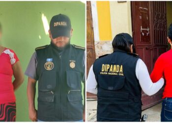Dipanda captura a 2 personas presuntas extorsionistas