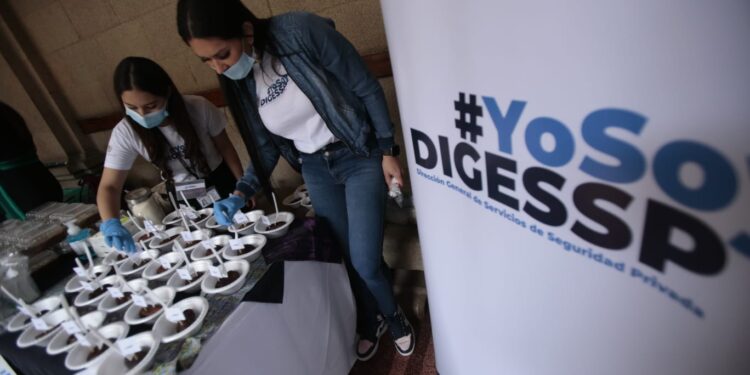 Autoridades y personal del Mingob rinden homenaje a Guatemala