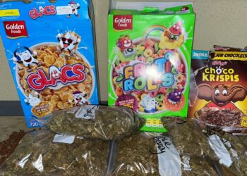Localizan drogas dentro de cajas de cereal