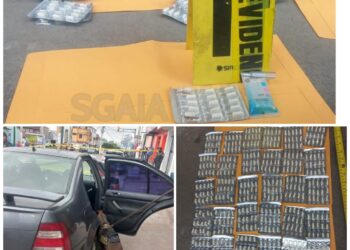 Detenido utilizaba vehículo para transporte de droga