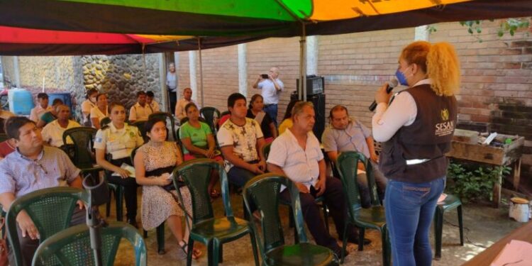 Dan seguimiento a acciones de la Gran Cruzada Nacional por la Nutrición en San Marcos