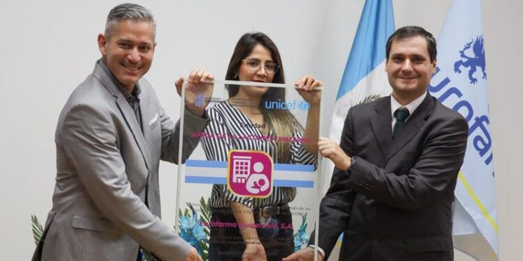 Mintrab, con el apoyo de UNICEF, reconoce a Eurofarma Guatemala como Entidad Amiga de la Lactancia Materna