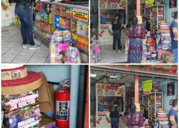 DIDAE realiza inspección en ventas de juegos pirotécnicos
