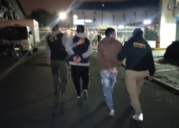 Investigadores de DIPANDA capturan a dos personas por extorsión