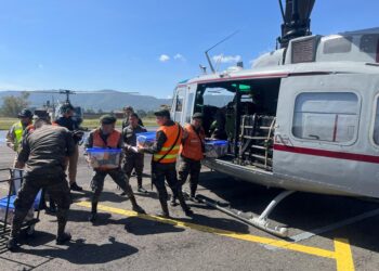 Fuerza de Tarea de Interdicción Aérea realiza misión de apoyo humanitario en Huehuetenango