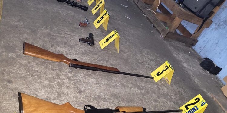 Localizan armas y municiones en el Puerto Santo Tomás de Castilla