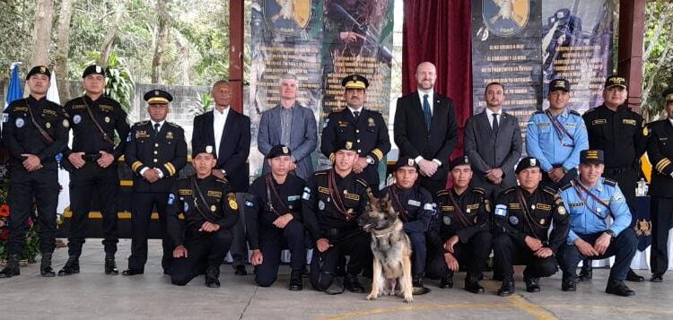 Guías Caninos K-9 refuerzan acciones estratégicas contra del narcotráfico en Guatemala