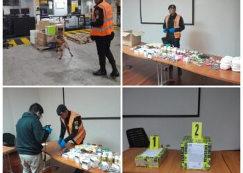 PNC decomisa cocaína dentro de encomiendas