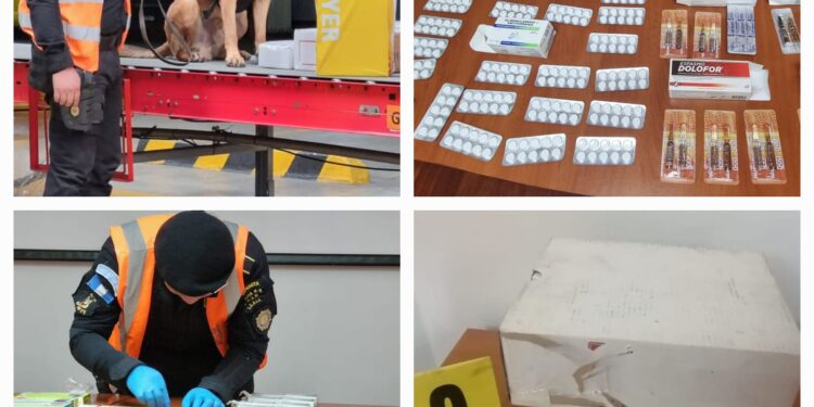 Operativo antinarcótico permite decomiso de metanfetamina en bodega de encomiendas