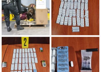 PNC decomisa metanfetamina en encomienda