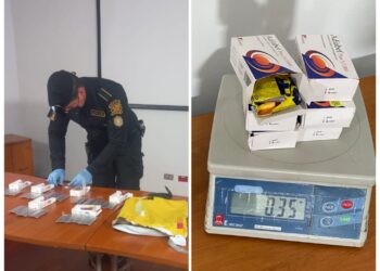 Localizan cocaína en inspección de encomiendas