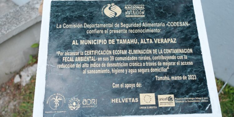 Tamahú recibe certificación ECOFAM y da un paso importante en el combate a la desnutrición crónica