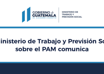 El Ministerio de Trabajo y Previsión Social sobre el PAM comunica