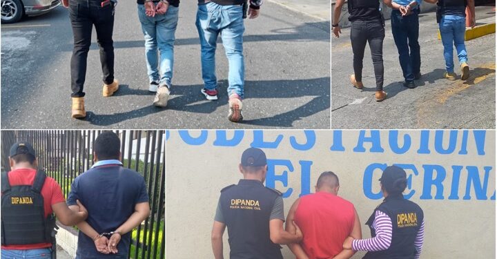 Capturan a cuatro hombres en diferentes operativos policiales