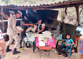 3,022 Reservistas militares apoyarán la entrega de paquetes nutricionales.