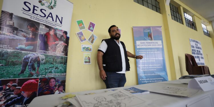 Estudiantes del EPS de la USAC agradecen a la SESAN la disponibilidad para hacer la “Feria de la Alimentación” en Santa Lucía Milpas Altas