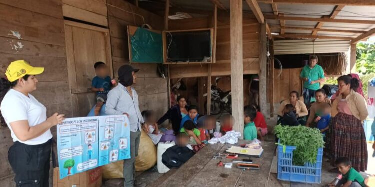 Fortalecen acciones para prevenir incendios forestales en Petén