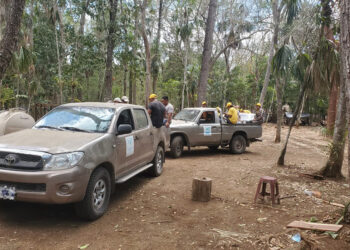 Continúa apoyo logístico en el combate de incendios forestales en Petén