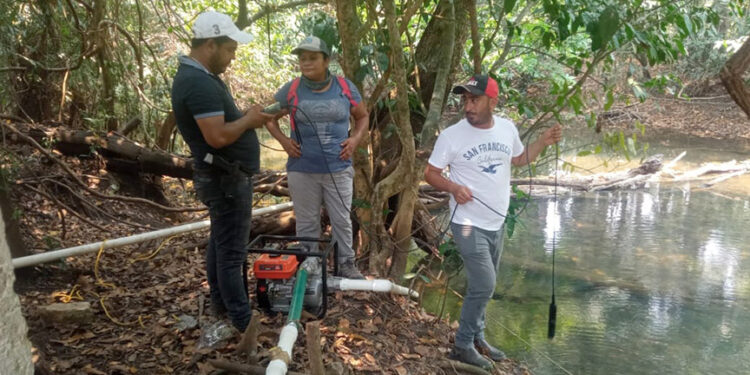 Comunitarias y comunitarios de El Chal, Petén, son capacitados sobre producción de tilapia