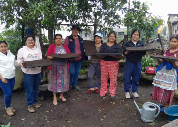 Agricultoras aprenden a elaborar pilones de hortalizas